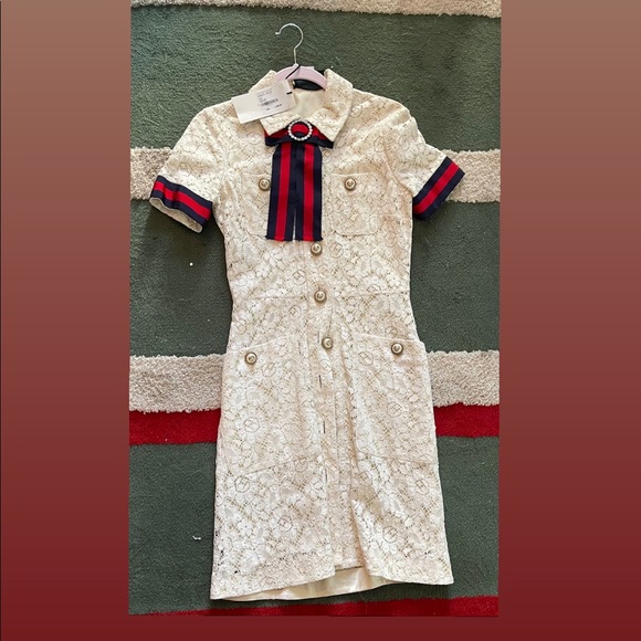 Gucci | Dresses | Gucci Lace Vintage Dress | Poshmark